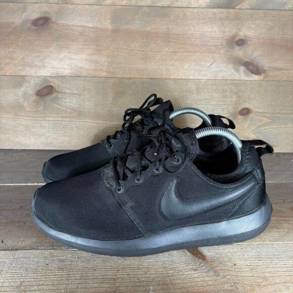 nike roshe 2 womens size 9.5 shoes black athletic running sneakers - Picture 1 of 8